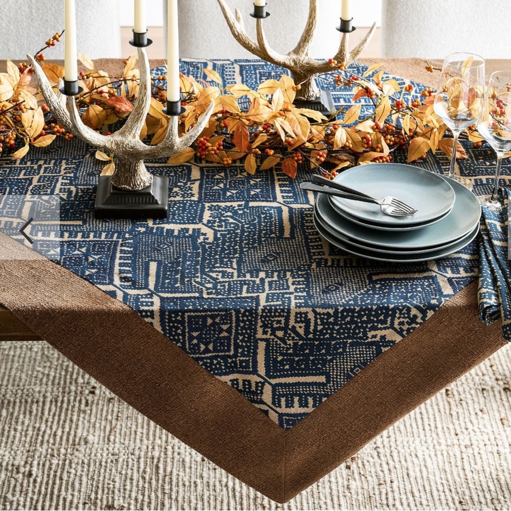 NWT POTTERY BARN FEZ COTTON TABLE THROW